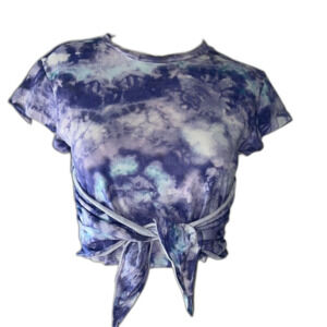 Isabel Marant Tie-Dye Boho Festival Y2K Purple Crop Top.Size XS.